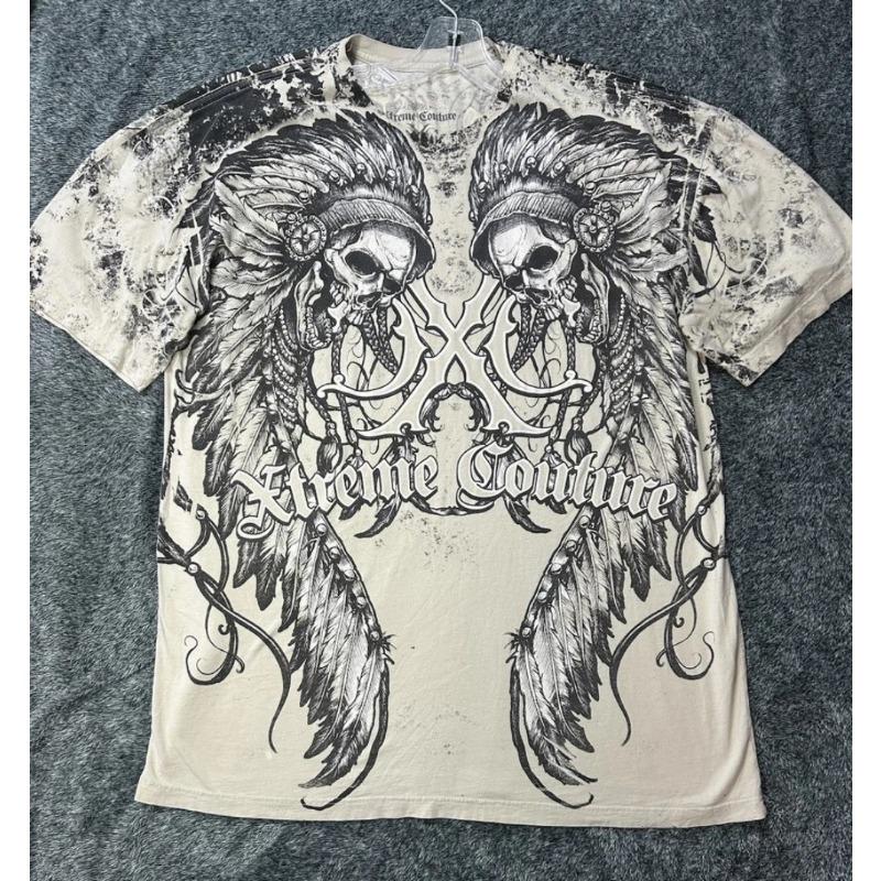 Europäische und amerikanische Herren Sommer Mode Totenkopf Buchstaben Druck Bequem und atmungsaktiv Rundhals T-Shirt Outdoor Street Top