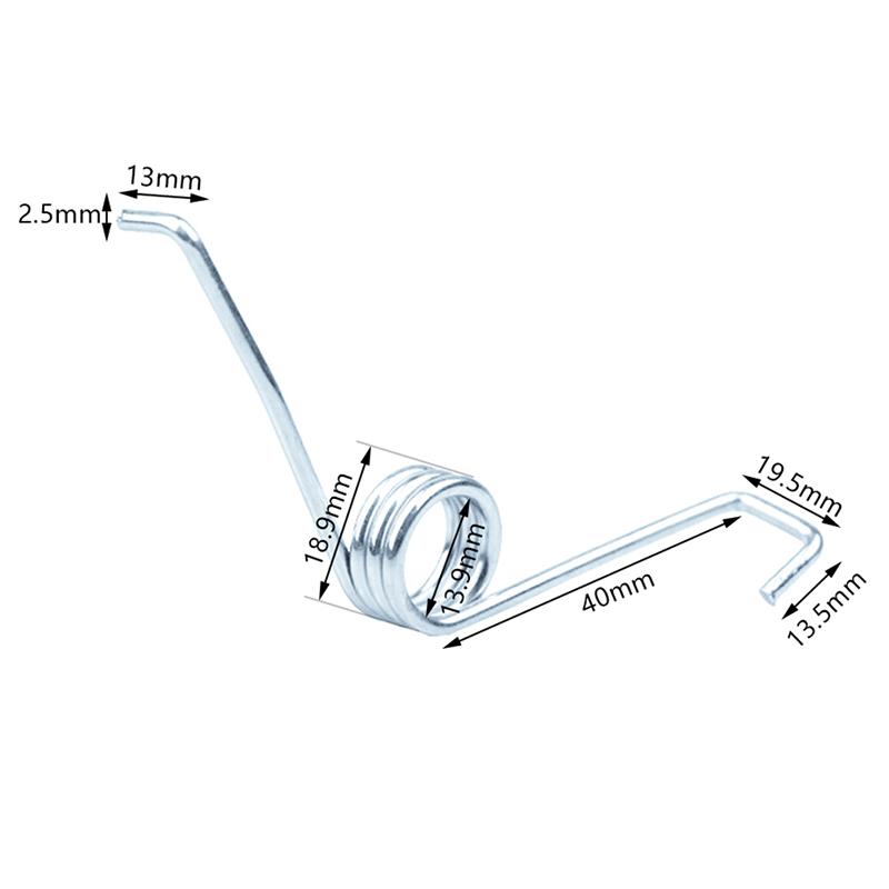 1/2Pcs Bucket Rotating Mop Torsion Spring Pull Back Foot Step On Mop Repair Parts Wire Dia 2.5Mm Thick Torsion Spring