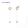 PAULBRIAL [SILVER] Flowers Wreath Collection PASE026S (PG) Earrings