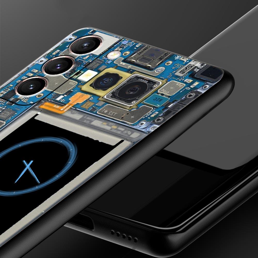 Hauptplatine Muster Handyhülle für Samsung Galaxy S26 S25 S24 S23 S22 S20 S21 FE Ultra S25 Edge Plus Weiche TPU Hülle