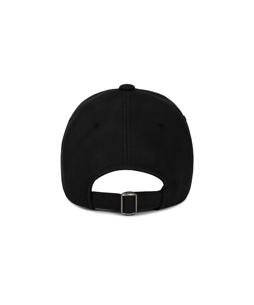 Bajal Va Studded Vegan Leather Ball Cap Black