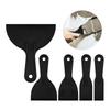 Kit de 6 grattoirs en plastique durable, couteau à mastic pour mur, pour enlever le papier peint, plâtrer et boucher les trous