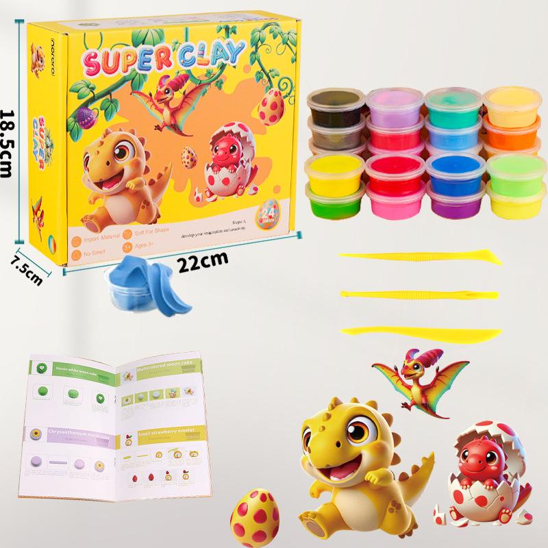 24/36/45 Color Air-dried Clay Set Easy To Shape and Reuse for Making Various Handicrafts and Models