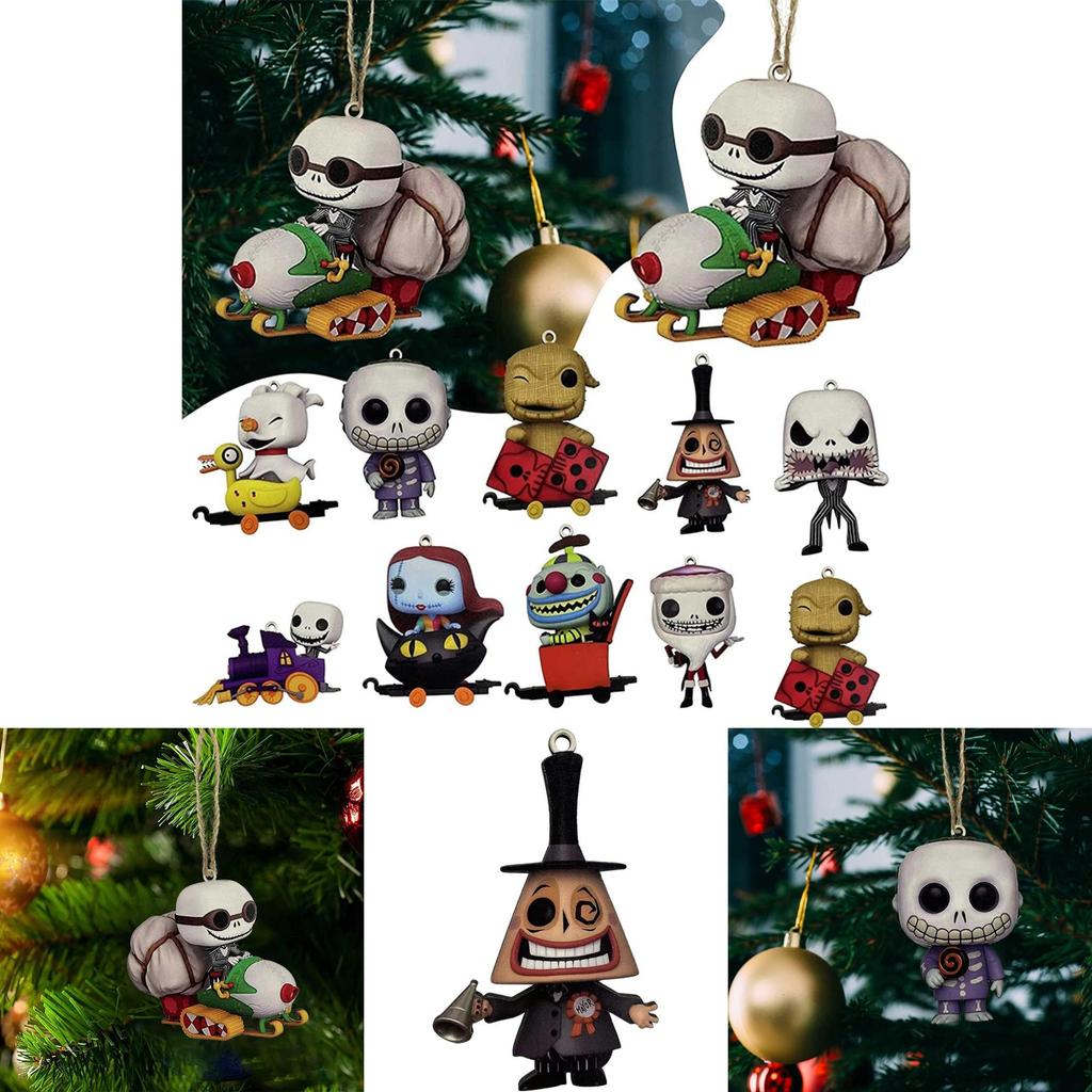 Unique The Nightmare Before Christmas Jack Sally Xmas Tree Pendant Halloween Decoration