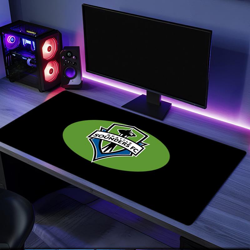 Seattle Sounders Fc Crest Mouse Pad, Rubber Base, Esports Desk Mat, Mouse Pad for Gamers and Office Use, Gaming Desk , Easy To Clean Mat