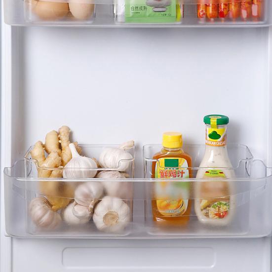 Cooling Clear Storage Boxes Extra-Thick Shatterproof PET Containers with Handles Stackable Refrigerator