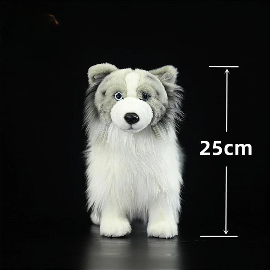 Border Collie High Fidelity Anime Cute Plushie Sheep Dog Plush Toys Lifelike Animals Simulation Stuffed Doll Kawai Toy Gifts