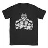 Muscles Pitbull Dog Lover Workout Gym Cotton TShirt For Unisexs Summer Street Style T Shirts Crew Neck Hip Hop Tees Pattern Tops