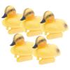 5pcs Duck Decoy Extremely Realistic Cute Floating Duckling Decoy Yellow Duck Pond Statue Home Decoration Garden Accessories
