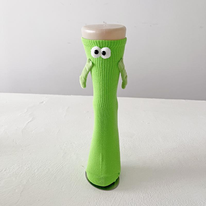 1Pair Funny Hand In Hand Magnetic Adult Socks Cartoon Novelty Couple Sock for Women Men Birthday Halloween Christmas Party Gifts