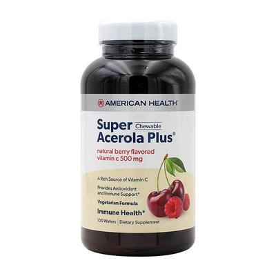 Super Chewable Acerola Plus Natural Berry Flavored, 100 Wafers