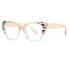 New Fashion Leopard Eyeglasses Frame Anti Blue Ray Women Retro Men Trend Transparent Universal Glasses Female