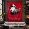 Personalized Wall Tapestry,Detroit Red Wings Custom Text, Soft Fabric Wall Art For Indoor Decoration