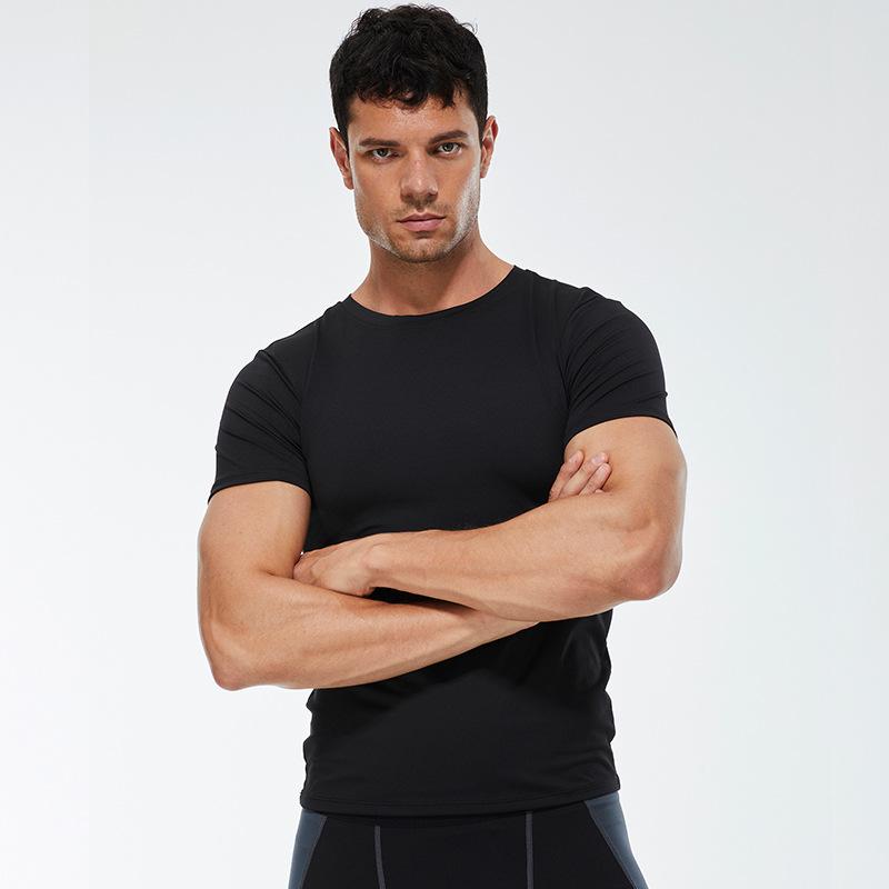 Herren Sport T-Shirts Kurzarm Fitness Sportbekleidung Trocken Schnell Atmungsaktive Kleidung Workout Laufshirts