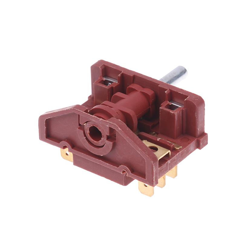 16A T150 Ac Oven Switch 4 Gear Position Electric Heater Switch 6Pin Knob Rotary Stove Oven Switch Temperature Control Switch