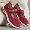 Shoes women's summer new walking shoes mesh breathable women's shoes middle-aged and elderly mother shoes Velcro single shoes