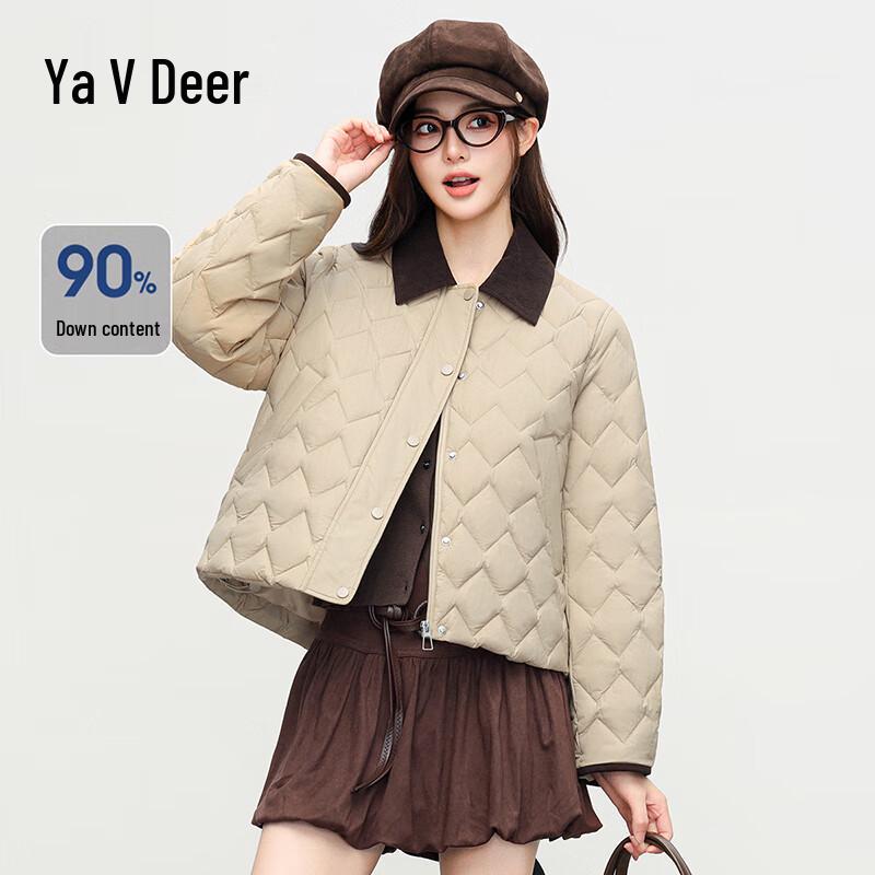 Yalou Doudoune Légère Style Chemise pour Femme