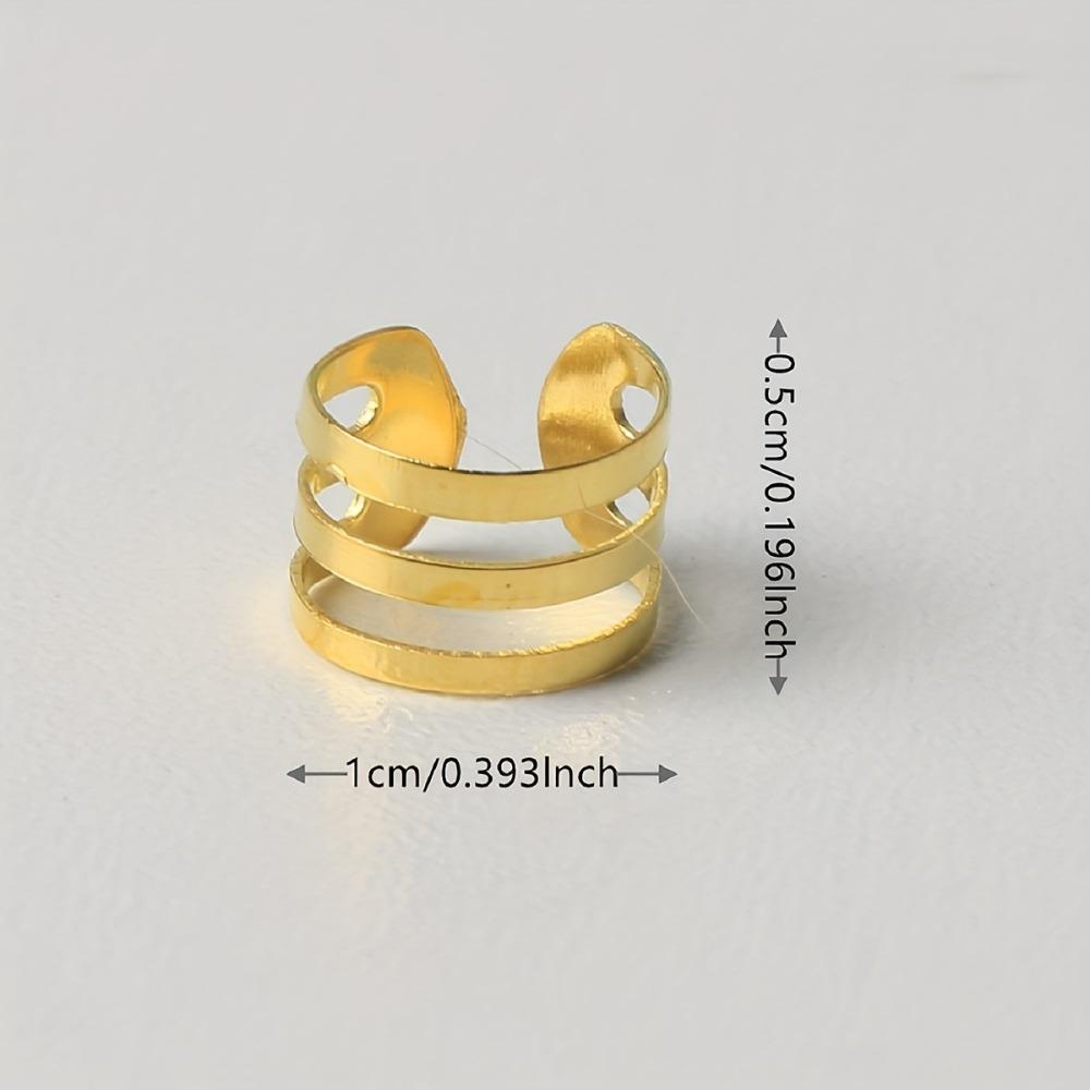 40pcs Metal Cuff Clips Hollow Out Hair Ring Hair Braiding Hair Braid Tubes Dreadlocks Beads Women