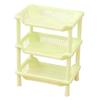 3 Layers Bathroom Standing Shelf Bathroom Stand PP Land Installation Bathroom Rack Storage Shelves