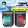 Feu de navigation LED pour bateau, feu de signalisation, rouge, vert, blanc, pour yacht, 12 V