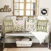 Greenery And Floral Warm Home Pillowcasebedroom Living Room Sofa Home Decor Polyester Cushion Cover With Zipper