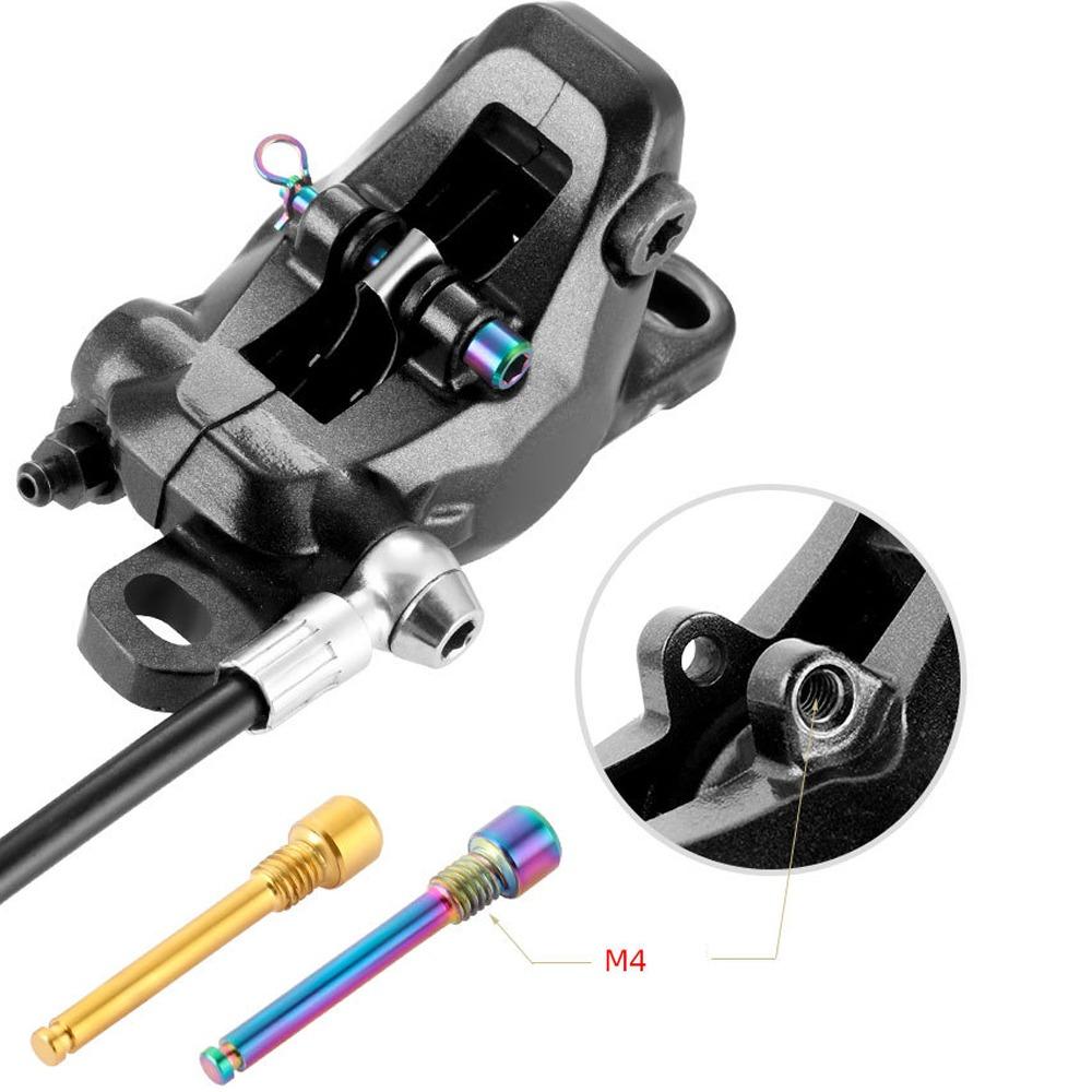 2 Sets Titanium Alloy Disc Brake Caliper Bolts 31mm Length Caliper Screws  for Road Bicycle