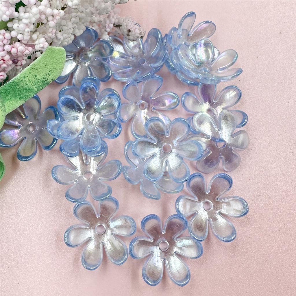 Hanmade 6 Petals Flower Receptacle Fashion 20pcs Hair Jewelry Making DIY Accessories Loose Beads Handmade Materials