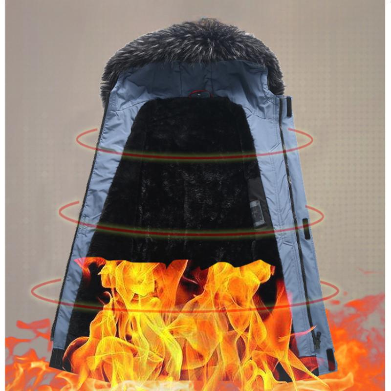 Plus Size 12XL 11XL 10XL Fat Men's Plus Cotton Windbreaker Mid-length Jacket Loose Hooded Jacket Coats Bandana Print
