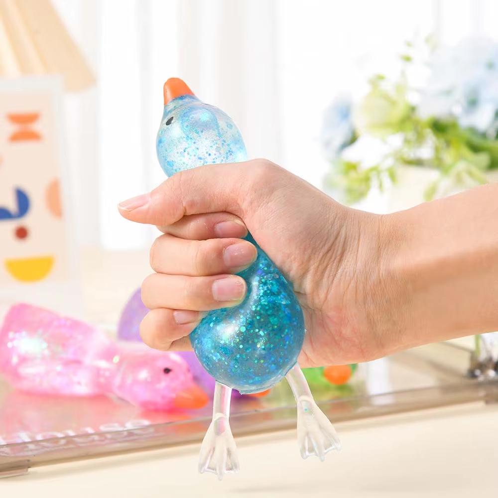 Pražená trblietavá maltózová squishy kačička Roztomilá na uvoľnenie stresu Stláčacia mäkká pomaly sa vraciaca Zábavná Fidget Hračka pre deti aj dospelých Darček na narodeninovú oslavu
