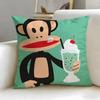 classic brand Paul Frank Cushion Cover Soft & Easy-Wash Pillow Case – Versatile for Couch, Bed, Travel and Office