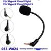 1 Pezzo Cuffie da Gioco per Kingston Hyperx Cloud 2 Ii X Core Pro Cloud Argento X Microfono di Ricambio per Gioco Microfono da 3,5 Mm