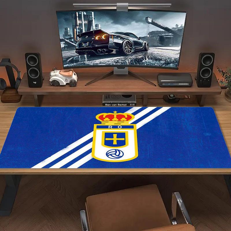 Real Oviedo Color Mouse Pad Large Gaming Table Cushion Non-slip Laptop Tablet Big Mousepad XXL Mat Mini PC Playmat With Lock edge