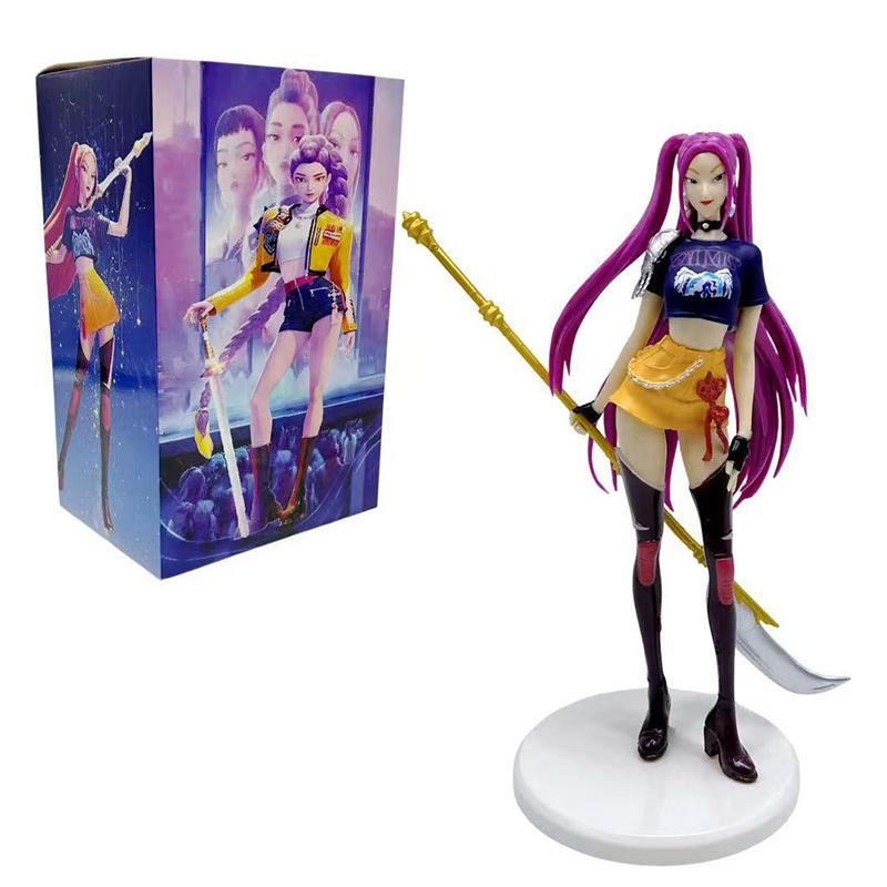En stock Kpop Demon Hunters Figurine Modèle Jouet Dessin Animé Périphériques de Jeu Décoration de Bureau Figurines de Collection Modèle Jouet Cadeau