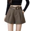 VANGULL Women's Suit Shorts Korean Version Slim High Waist A-line Wide-leg Pants All-match Casual Pants