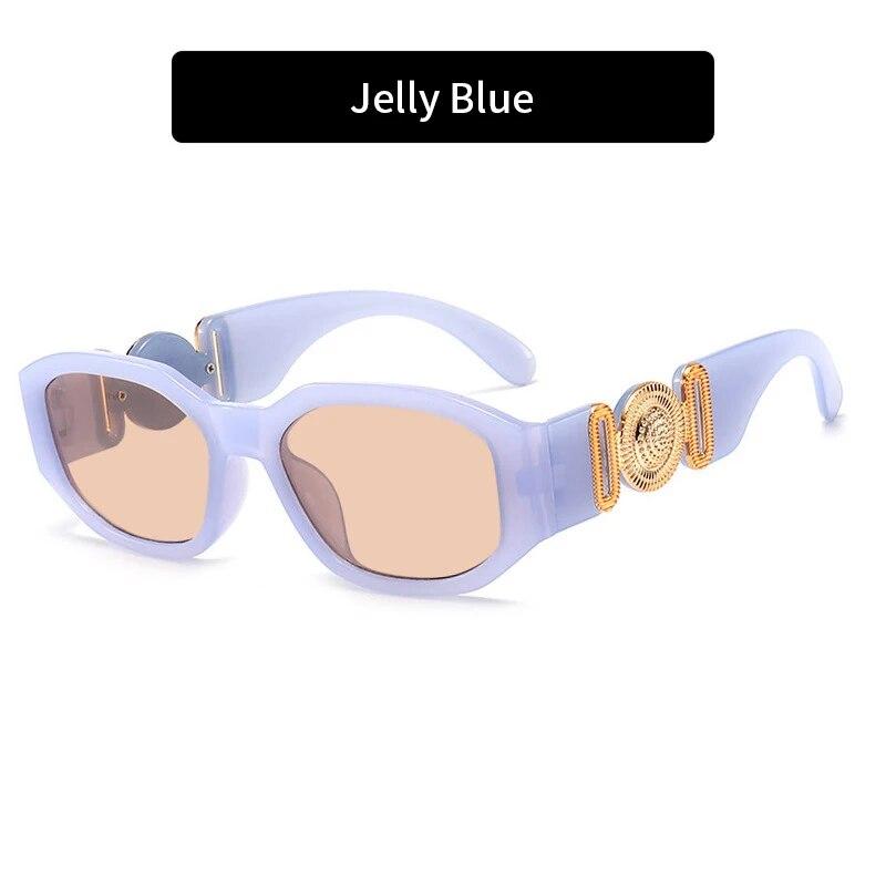 Vintage Vierkante Zonnebril Dames Heren Luxe Designer Zonnebrillen Reis Zonnebrillen Retro Brillen UV400 Zonnebril Voor Mannen