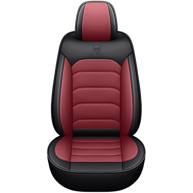 Cuscino per Sedile Auto in Pelle Nappa – Cinque Posti, Copertura Completa, Quattro Stagioni, Pronto per l'Estate