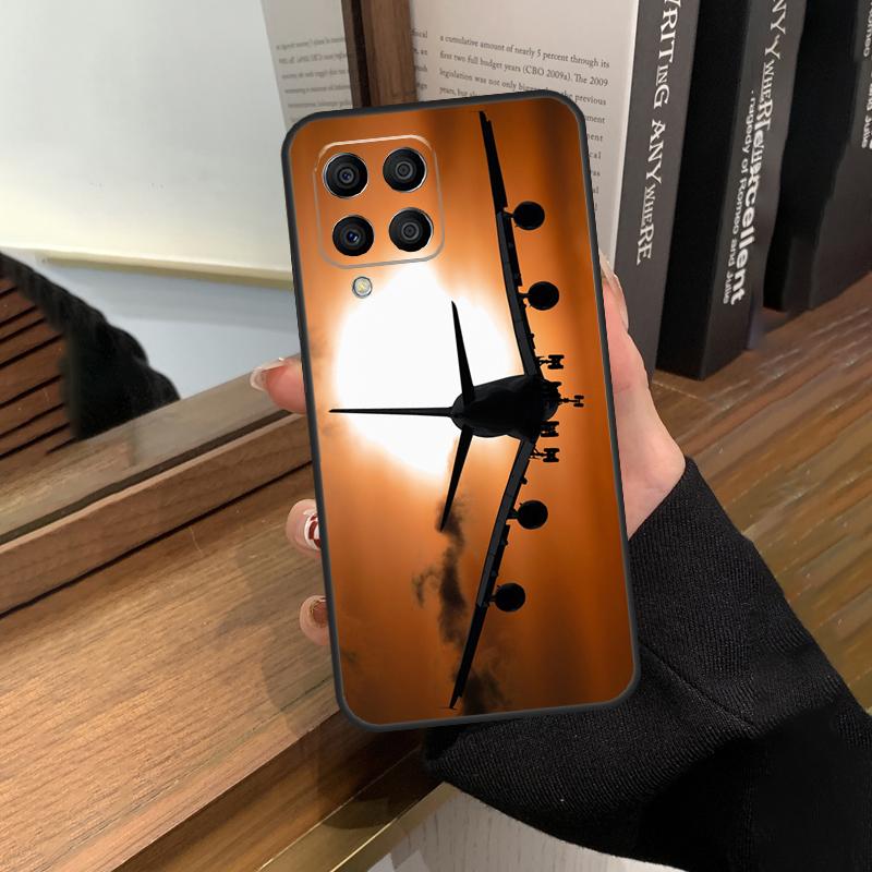 Airplane Plane Aircraft For Samsung Galaxy M13 M23 M33 M53 M21 M31 M51 M30s M20 M12 M32 M52 M14 M34 M54 Phone Case