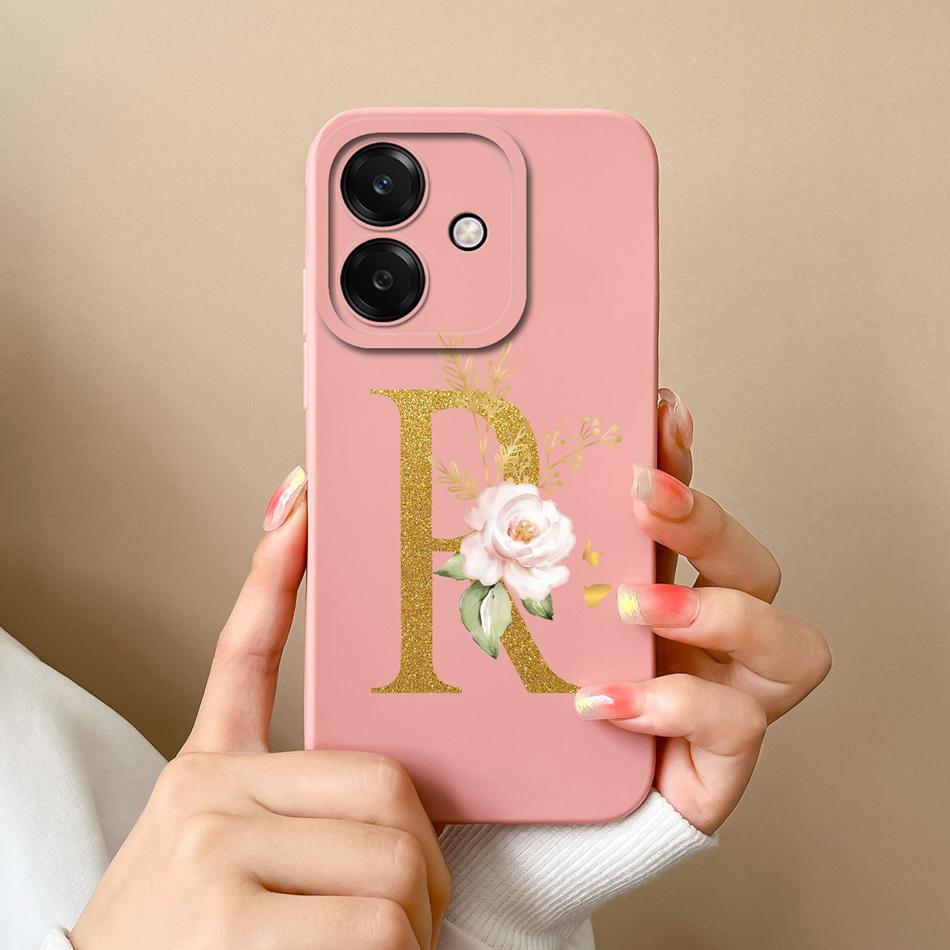 For Oppo A40 A40m A60 A80 Case Simple Letters Soft Liquid Silicone Anti Drop Phone Back Cover For Oppo A 60 4G 5G Couple Bumper