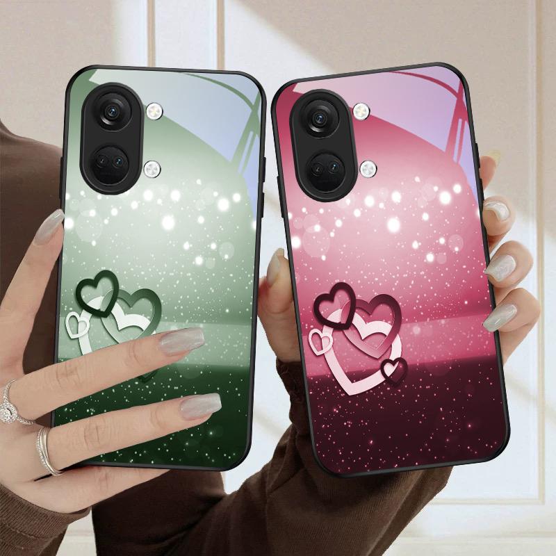 Warme und romantische Liebe Für OnePlus Nord CE 2T 2 3 Lite N20 N30 6T 7 7T 8 8T 9 10 Pro 11R 12R 13R Ace 2V 5 Pro Glas Handyhülle