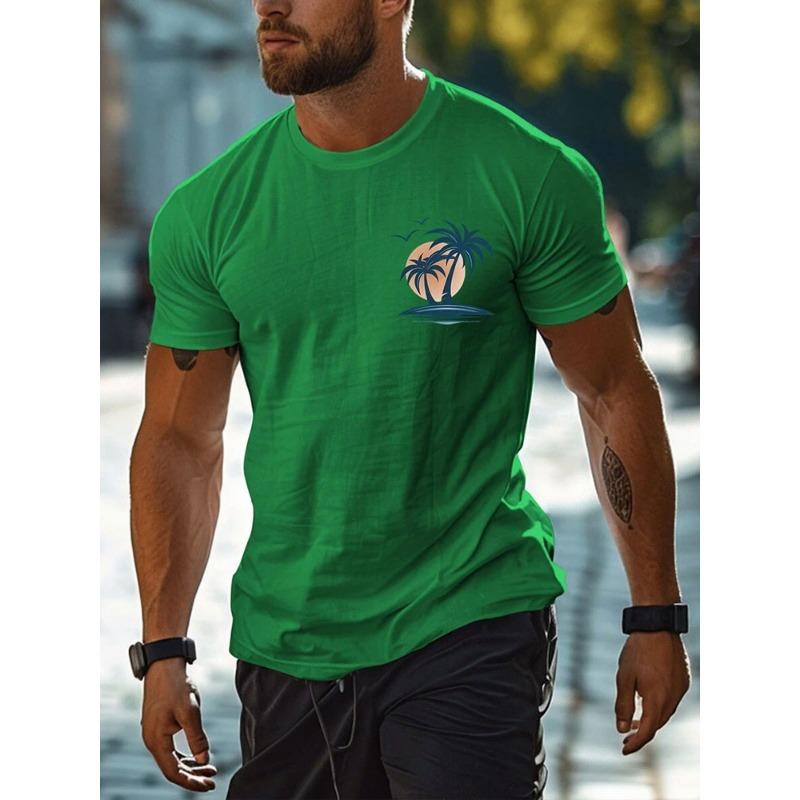 Zomer Casual Alledaags Heren T-shirt met Korte Mouwen Hawaïaans Heren Mode T-shirt Buiten Strand Heren Ronde Hals T-shirt 3D Print