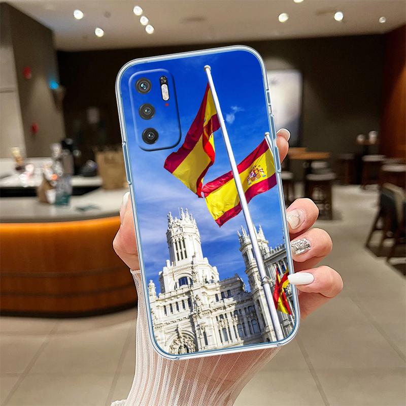 Coque de téléphone transparente Drapeau d'Espagne RE54 pour Motorola Moto G40 G04 G05 One Ace Action Fusion + Plus Hyper Vision Macro Zoom