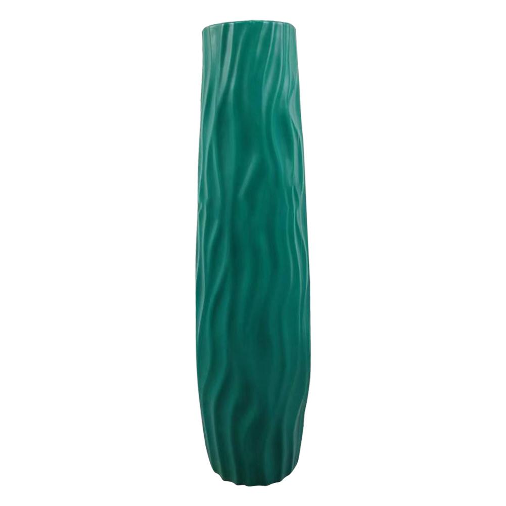 Large Floor Vase Textured Floor Standing Vase Exquisite Line Design Vase for Living Room