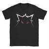 Gengar Lesklé Strašidelné Pánské Bavlněné Tričko Retro Duch Kaiju Japonský Styl Kapsa Kulatý Výstřih Krátký Rukáv