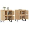 Sideboards 2 Pcs Sonoma Oak Wood Based Material