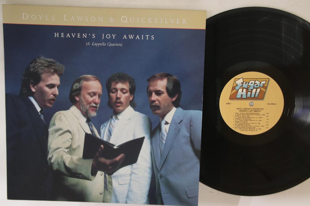 LP Record DOYLE LAWSON & QUICKSILVER - Heaven's Joy Awaits (A Cappella Qua SH3760 SUGAR HILL 1987 US Folk Used