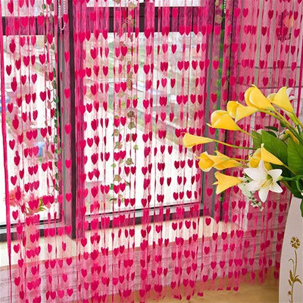 Home Decoration Heart-shaped Living Room Tassel Line Curtain Cord Curtain Door And Window Curtain