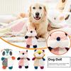 Dog Toys Paper Raccoon Sound Plush Teeth Cleaning Dog Chewable Toy
