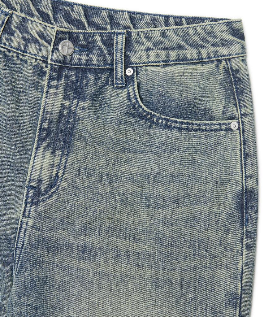Nomaenyueol Soft Flare Denim Pants - Washed Blue