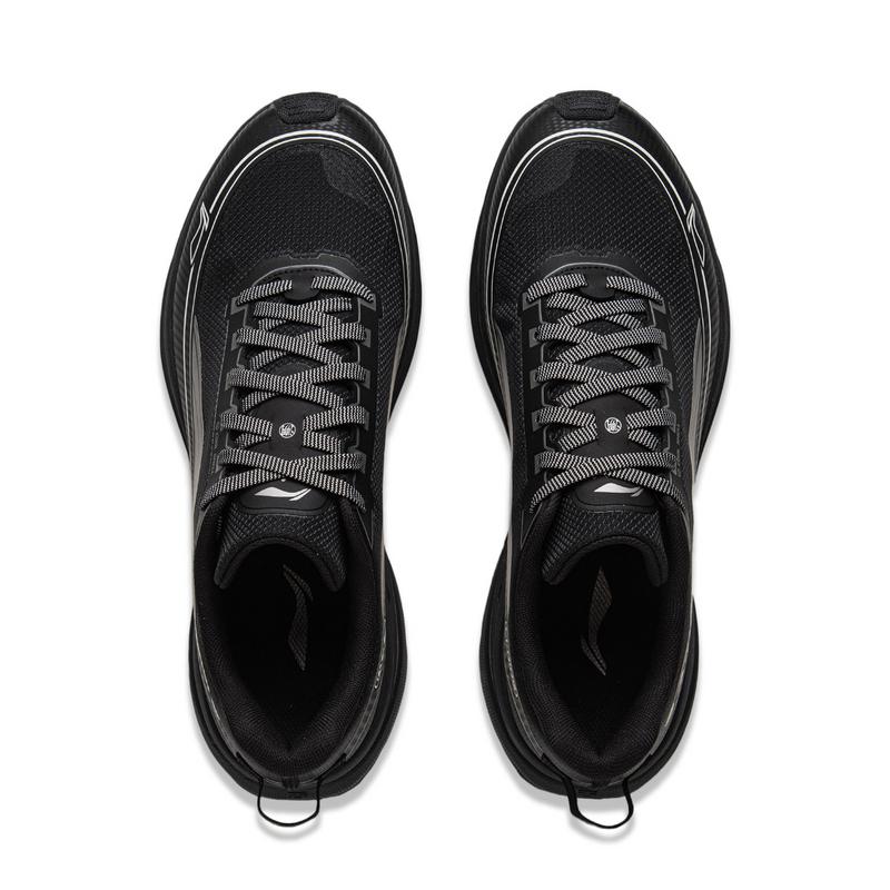 Li Ning Outdoor CF Tracing, Hiking Scenery Abrasion Resistant Reflective Rebound Low Top Hiking Shoes Unisex Black AHTV041-6