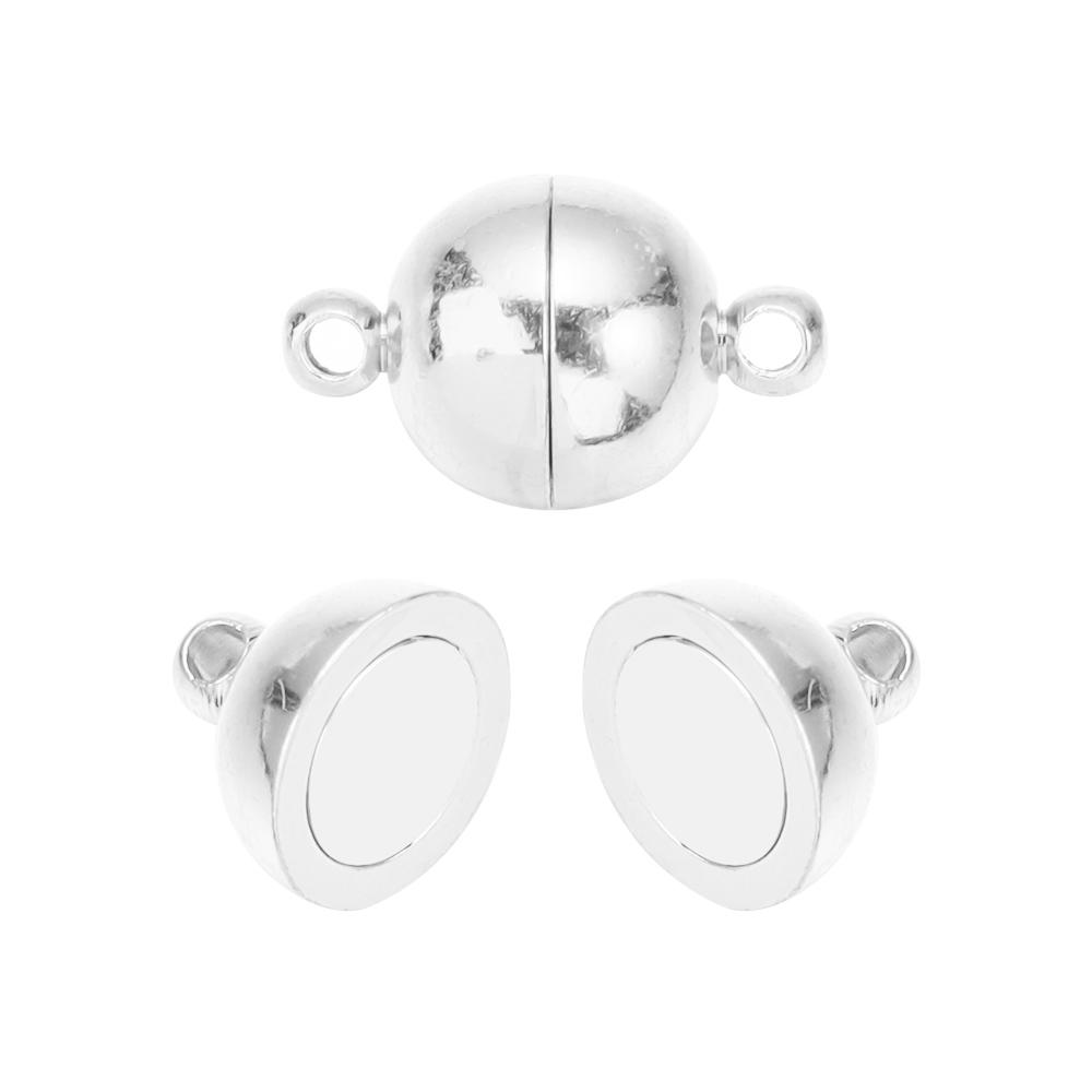 5 Set Kula Form Runda Starka Magnetiska Lås Magnetiska Ändlås Kopplingar För Smyckestillverkning DIY Armband Halsband Tillbehör